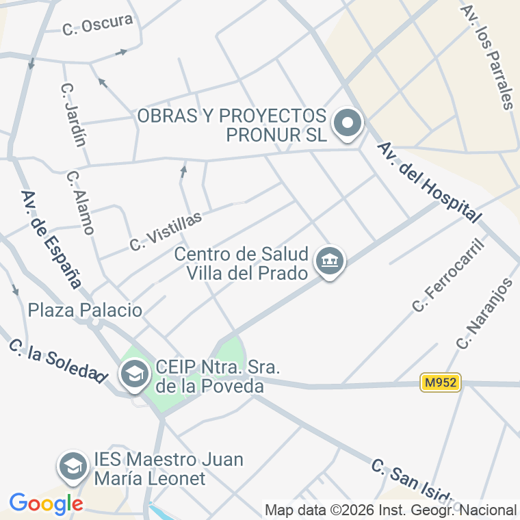 Código postal de Calle Santa Adela en Villa del Prado