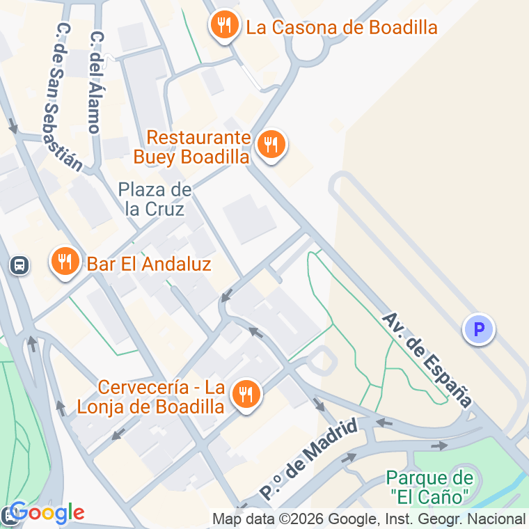 Código postal de Calle Fragua (de La) en Boadilla del Monte