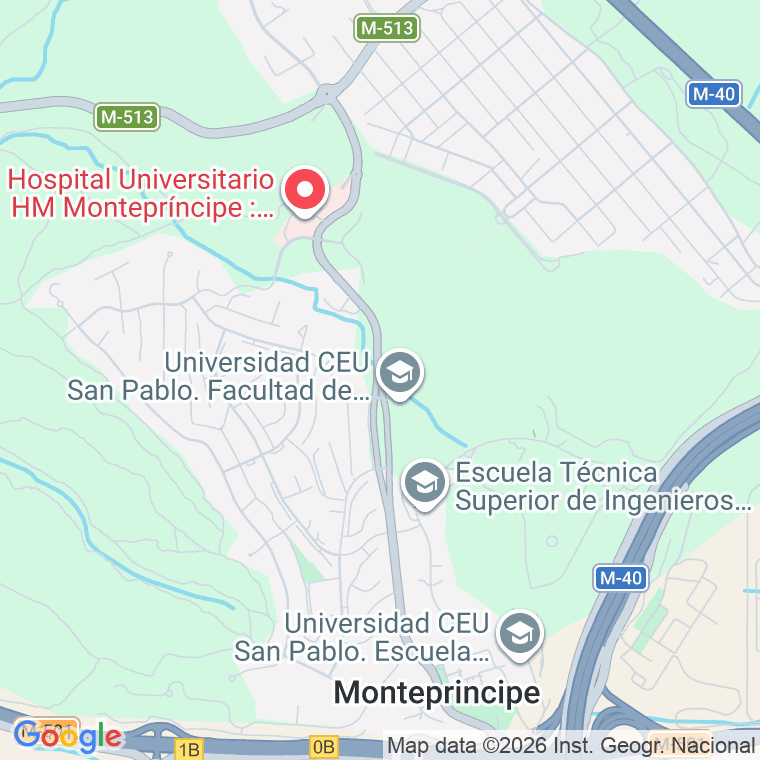 Código postal de Avda Monteprincipe (de) en Urbanizaciones Este