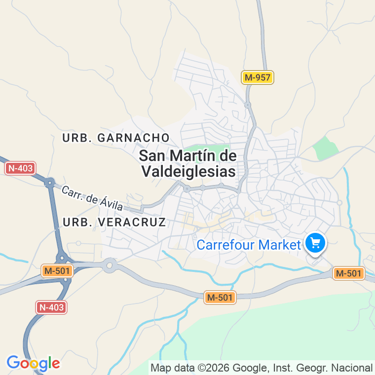 Código postal de San Martin de Valdeiglesias en Madrid