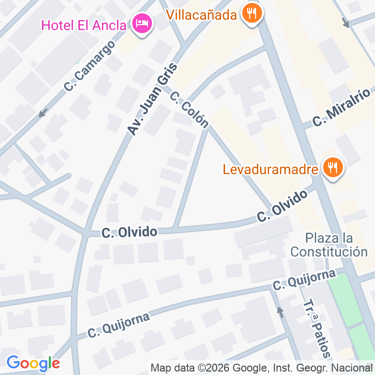 Código postal de Calle Hernan Cortes en Villanueva de la Cañada