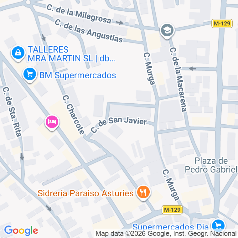 Código postal de Calle San Javier (de) en Molar (el)