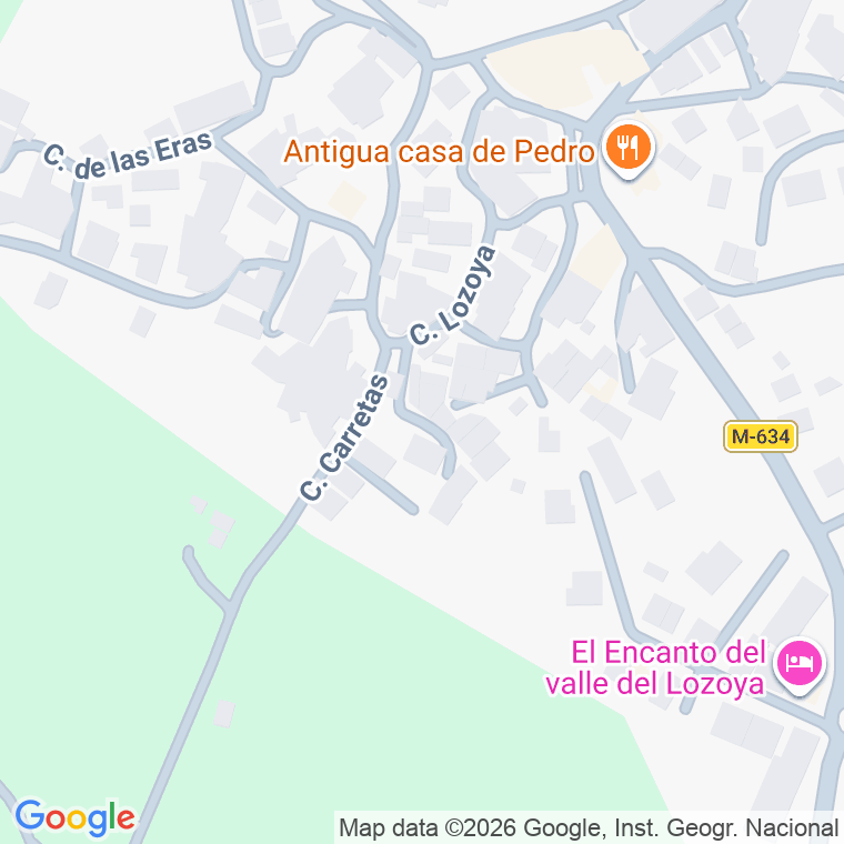Código postal de Calle Rincon de Arriba (del) en Gargantilla del Lozoya