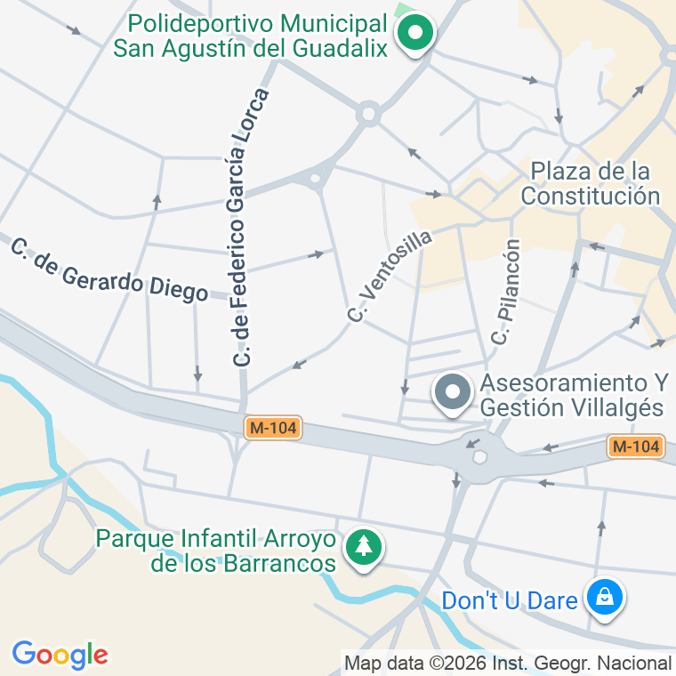 Código postal de Calle Ventosilla en San Agustin del Guadalix