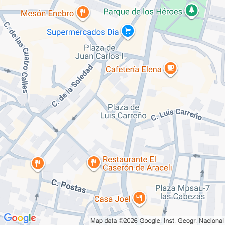 Código postal de Plaza Luis Carreño (de) en San Agustin del Guadalix