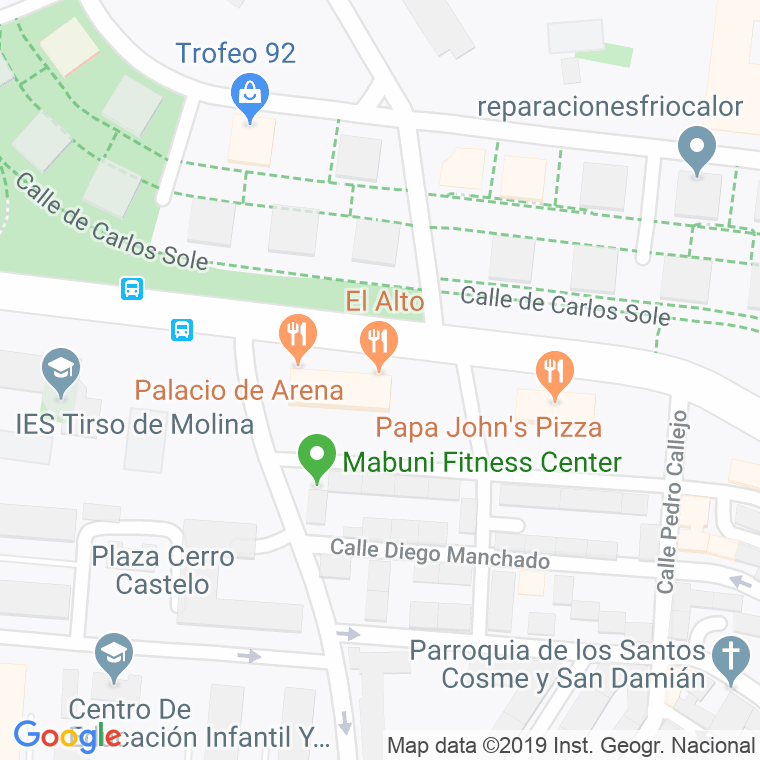 Código Postal de Colonia El Alto en Madrid