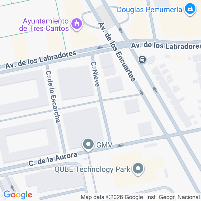 Código postal de Calle Nieve (de La) en Tres Cantos