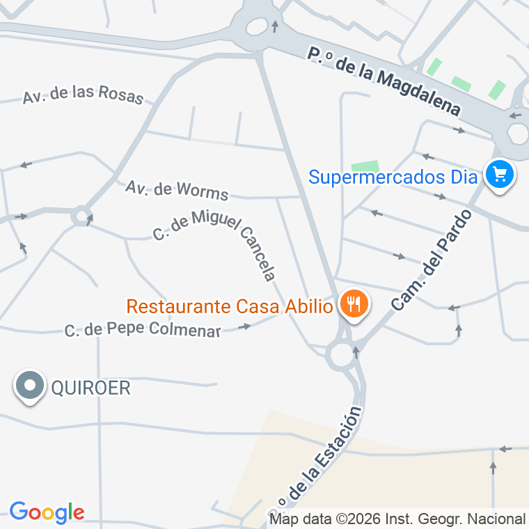 Código postal de Calle Miguel Cancela (de) en Colmenar Viejo