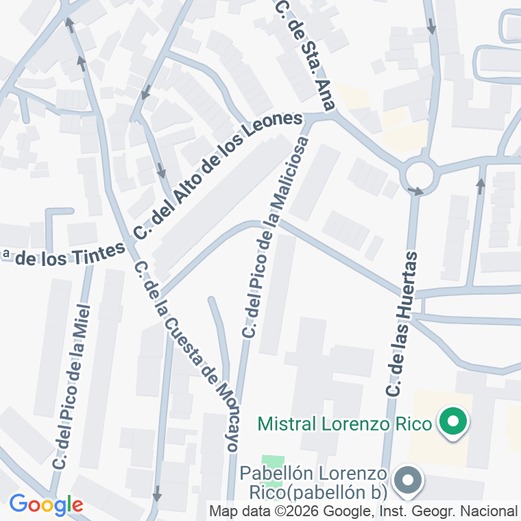 Código postal de Calle Pico de la Maliciosa (del en Colmenar Viejo