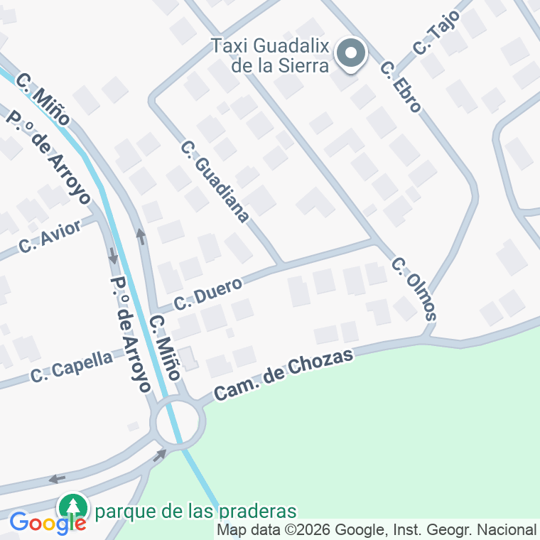 Código postal de Calle Duero en Guadalix de la Sierra