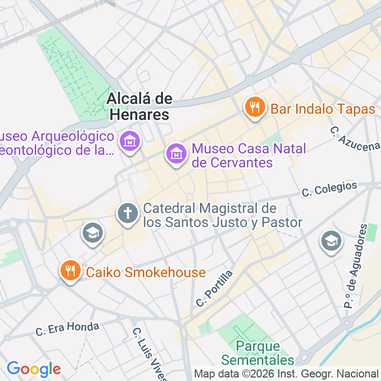 Código postal de Calle Antonio de Ulloa en Alcala de Henares