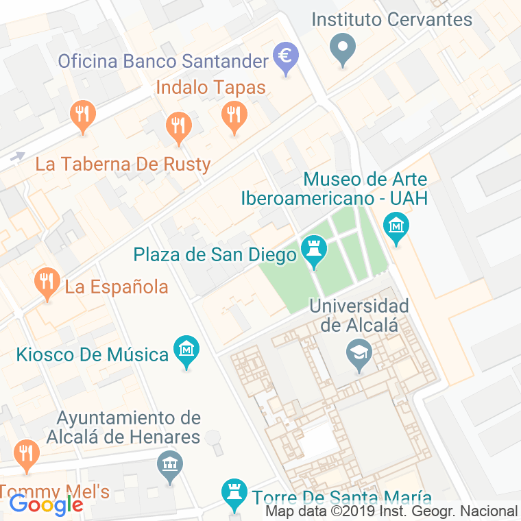 Código Postal calle Bustamante De La Camara en Alcalá de Henares