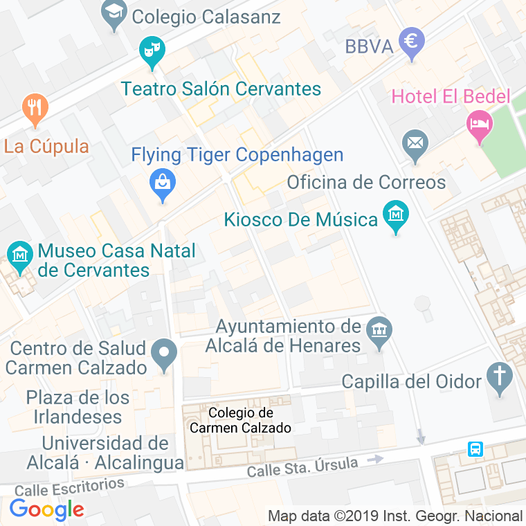 Código Postal calle Ramon Y Cajal en Alcalá de Henares
