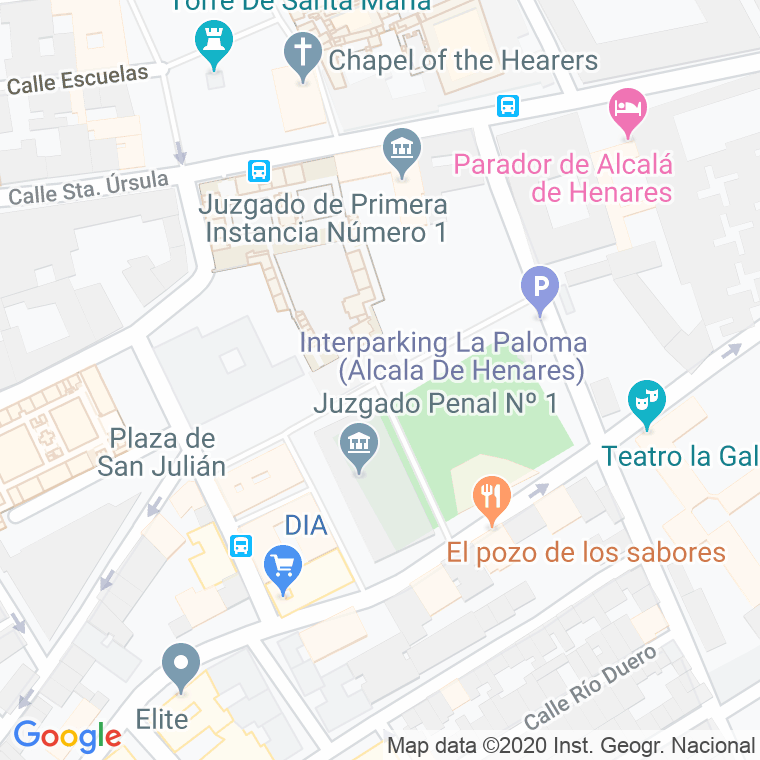 Código Postal calle San Julian, travesia en Alcalá de Henares