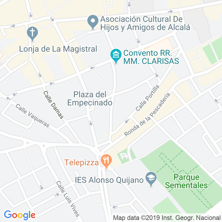 Código Postal calle Siete Esquinas, travesia en Alcalá de Henares