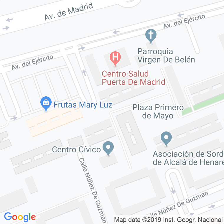 Código Postal calle Alonso De Toro en Alcalá de Henares