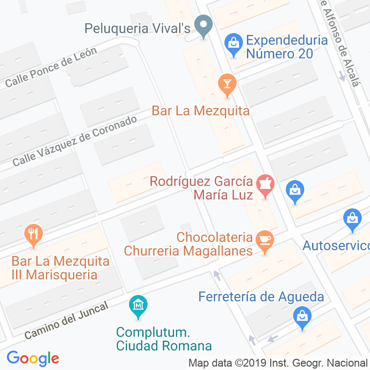Código Postal calle Juan De La Cosa en Alcalá de Henares