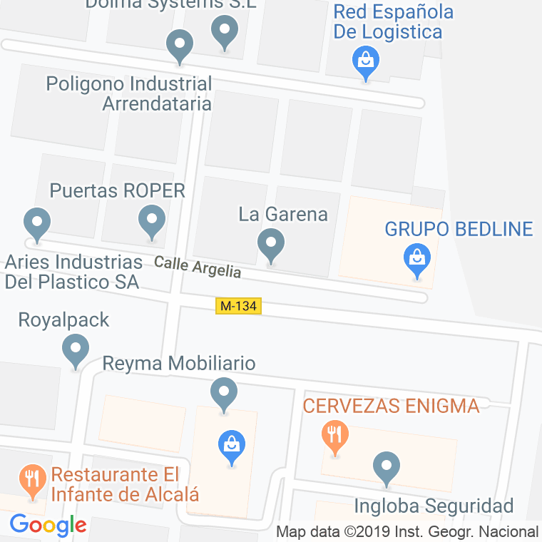 Código Postal calle Poligono Fagober en Alcalá de Henares