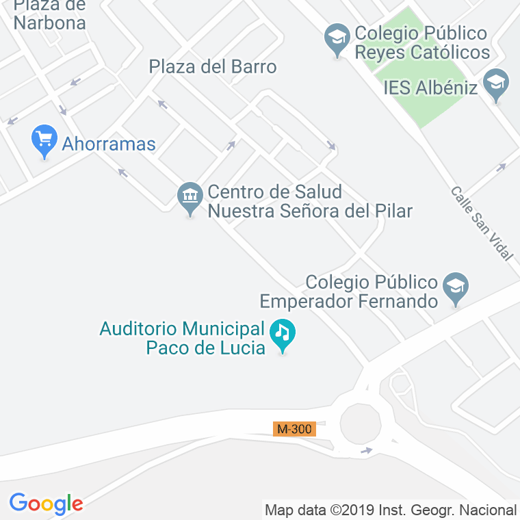 Código Postal calle Nuestra Señora Del Pilar en Alcalá de Henares