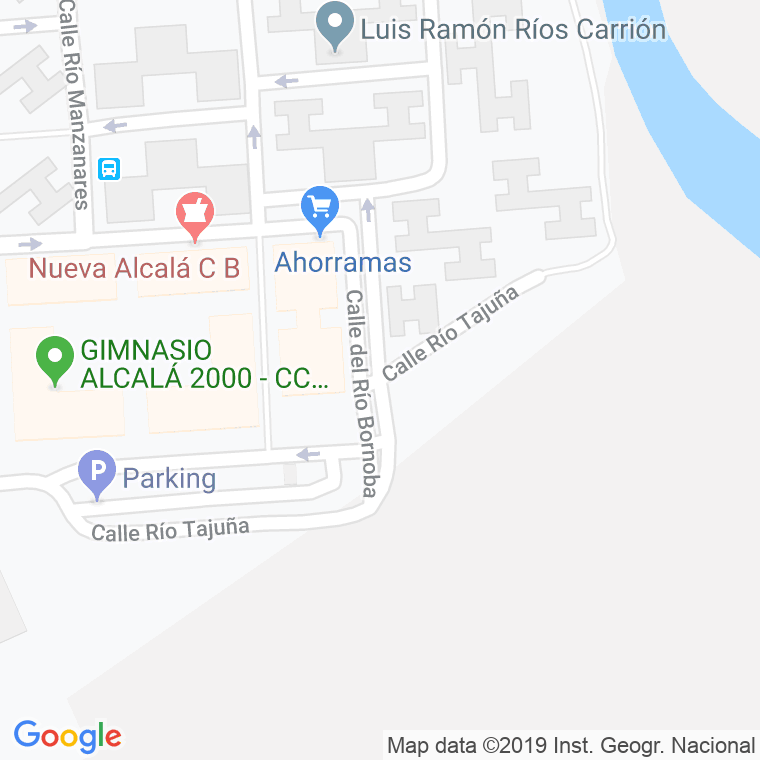 Código Postal calle Rio Bornova en Alcalá de Henares