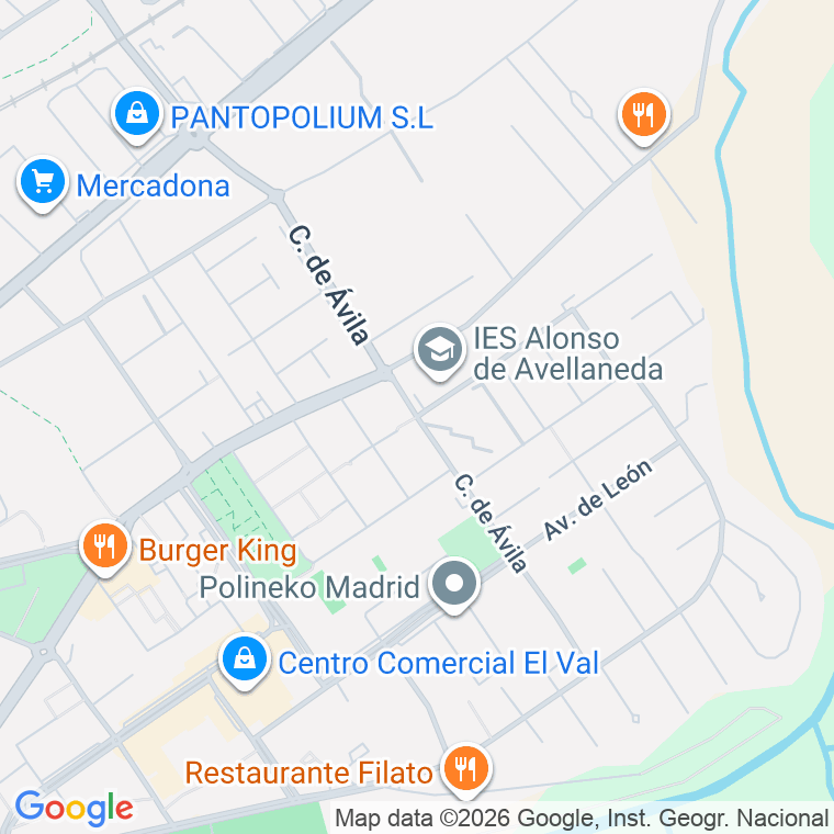 Código postal de Calle Avila en Alcala de Henares