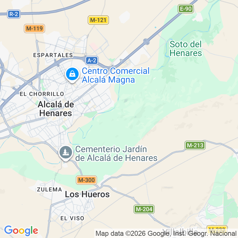 Código postal de Aguadores, Paseo (impares del 1 al Final)  (pares del 2 al Final) en Alcalá de Henares