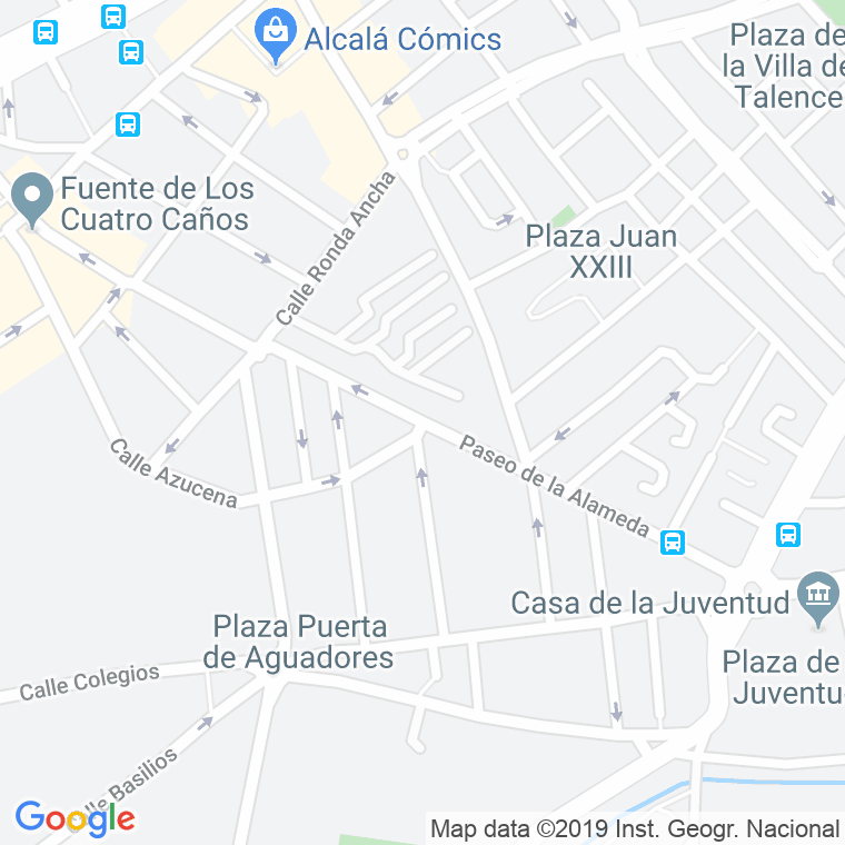 Código Postal calle Alameda, paseo en Alcalá de Henares