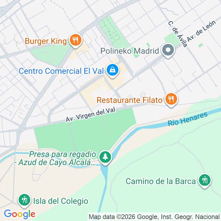Código postal de Virgen del Val, Avenida en Alcalá de Henares