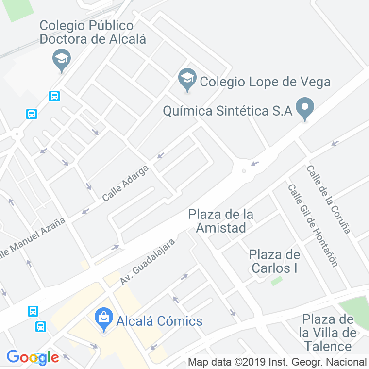Código Postal calle Alonso Carrillo, plaza en Alcalá de Henares