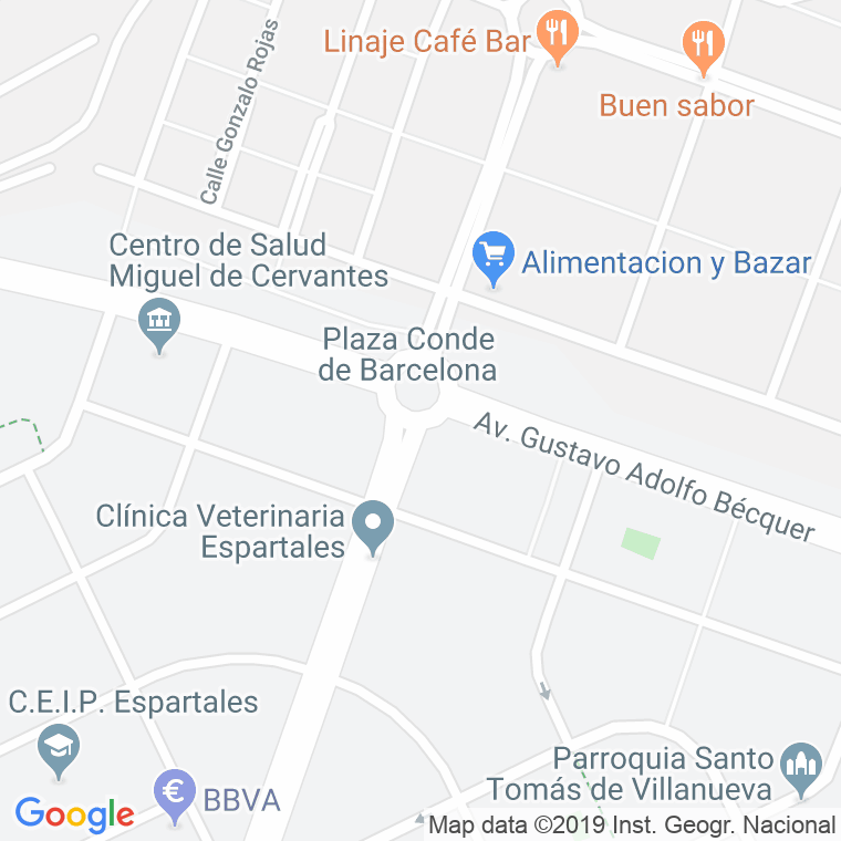 Código Postal calle Conde De Barcelona, plaza en Alcalá de Henares