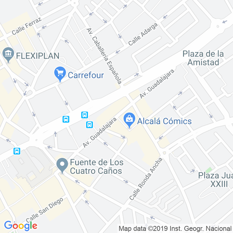 Código Postal calle Guadalajara, avenida en Alcalá de Henares