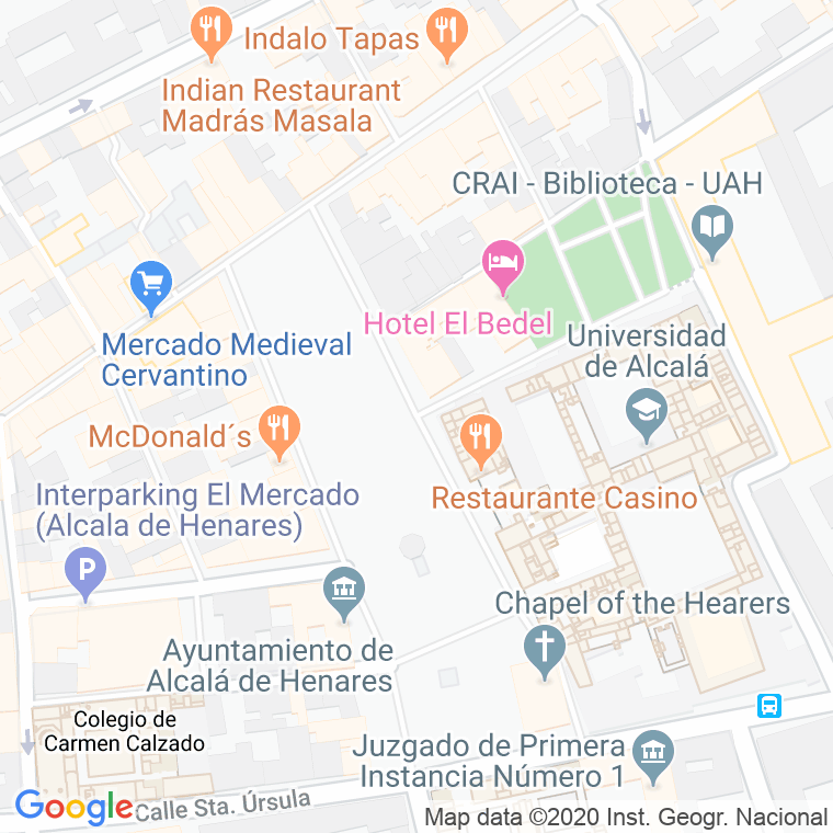 Código Postal calle Jose De Elola, plaza en Alcalá de Henares