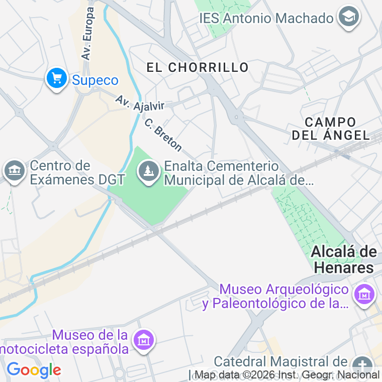 Código postal de Calle Chorrillo en Alcala de Henares
