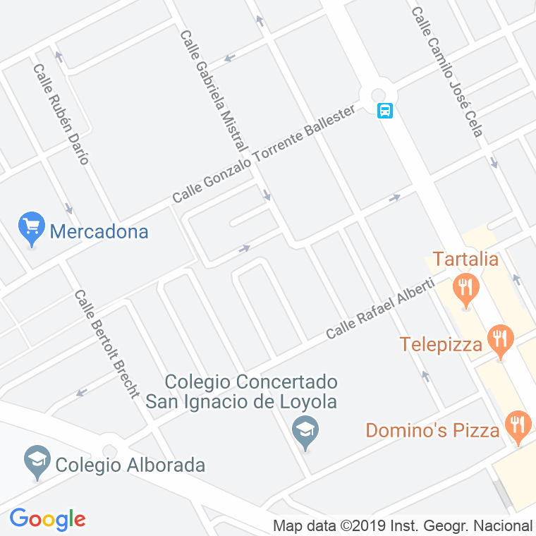 Código Postal calle Alcalde Felix Huerta en Alcalá de Henares
