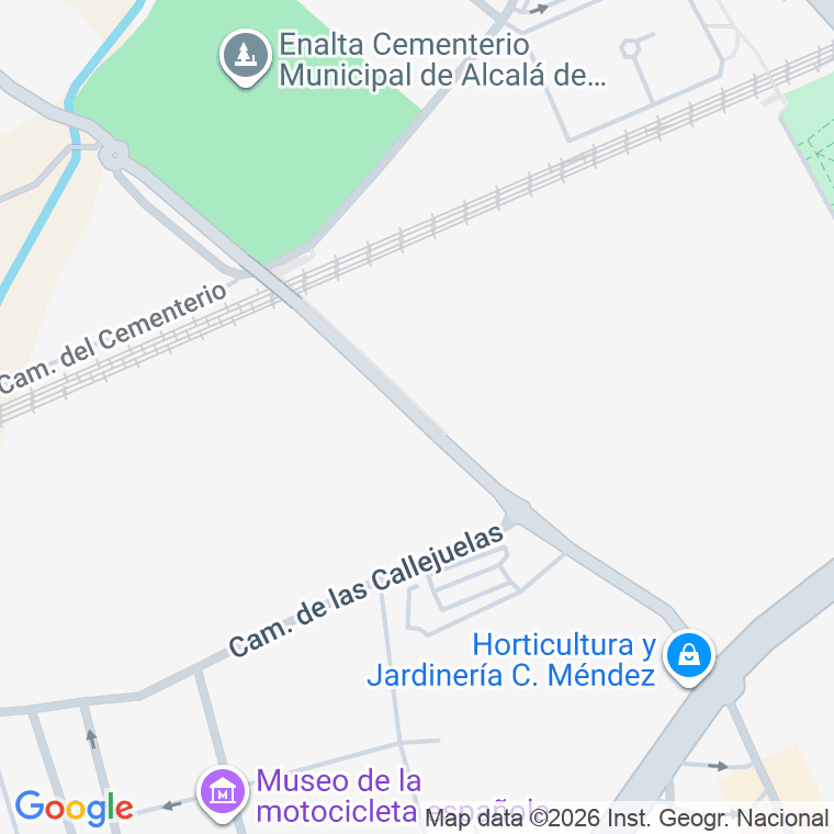 Código postal de Cementerio (fabricas), Camino en Alcalá de Henares