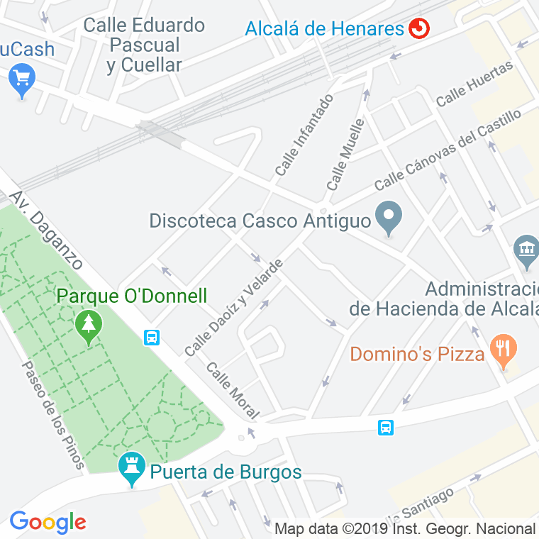 Código Postal calle Daoiz Y Velarde en Alcalá de Henares