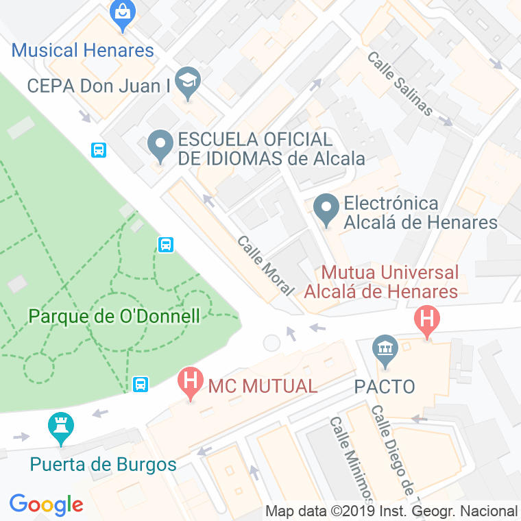Código Postal calle Moral en Alcalá de Henares