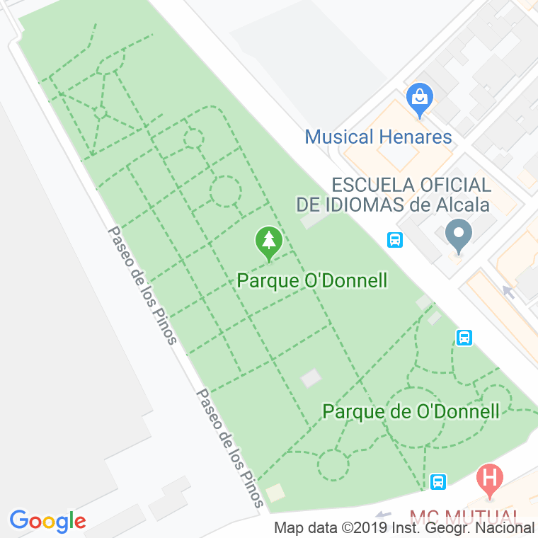 Código Postal calle Parque en Alcalá de Henares