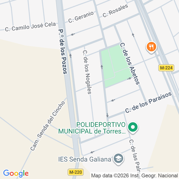 Código postal de Calle Nogales (de Los) en Torres de la Alameda
