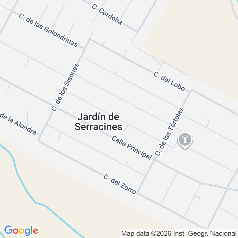 Código postal de Calle Jabali (del) en Jardin de Serracines