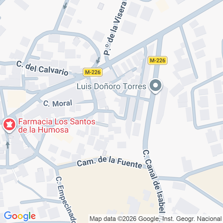 Código postal de Calle Azucena (de La) en Santos de la Humosa (los)