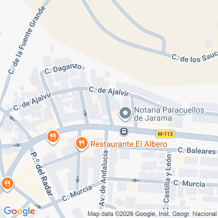 Código postal de Calle Segovia en Paracuellos de Jarama