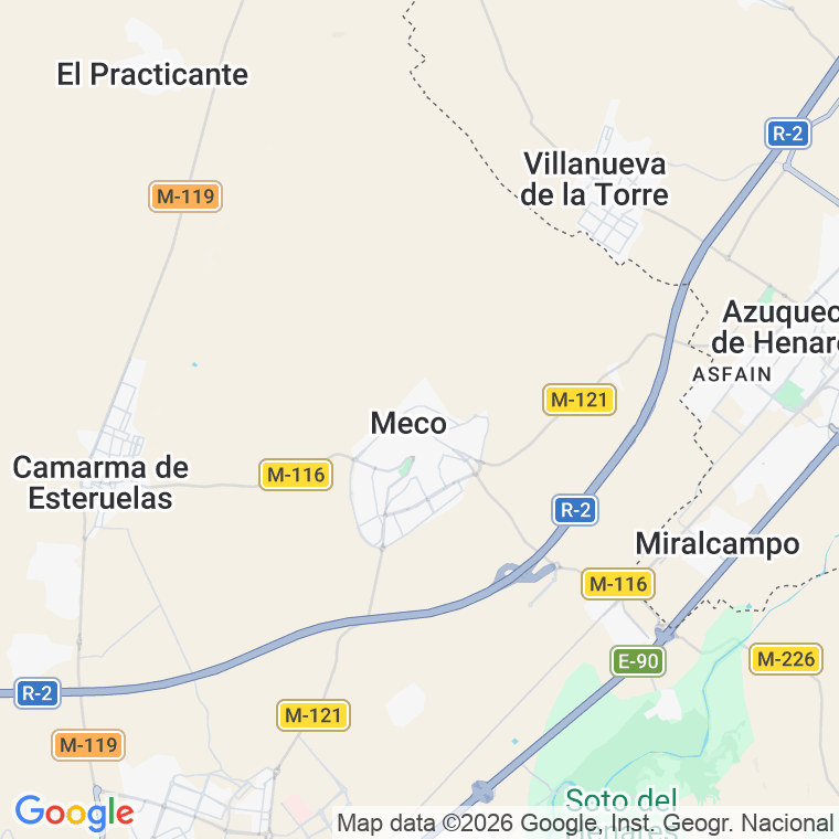 Código postal de Nueva Castilla en Madrid