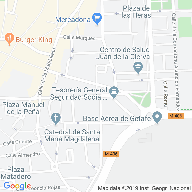 Código Postal calle Arboleda en Getafe