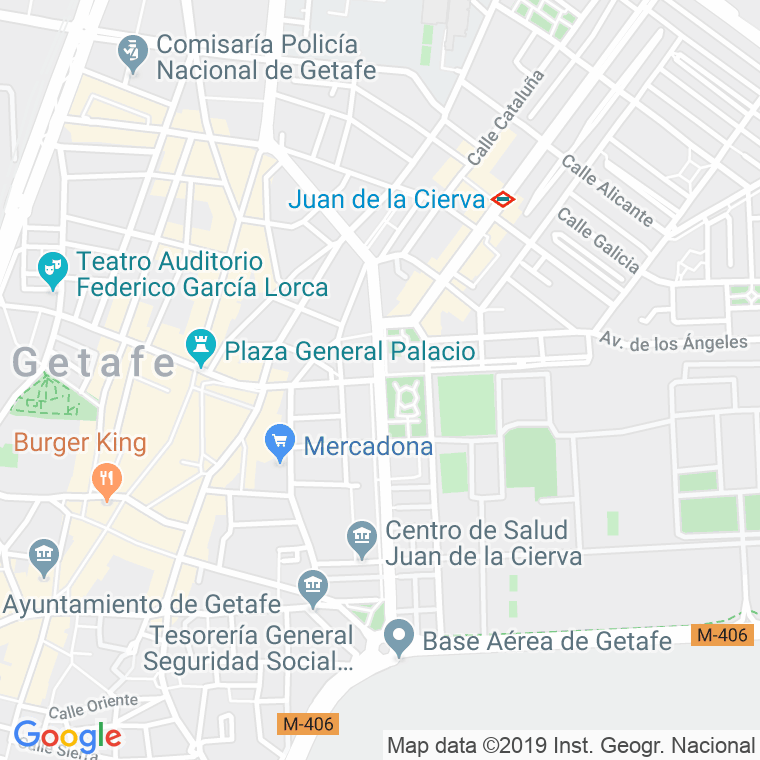 Código Postal calle Juan De La Cierva, avenida (Impares Del 1 Al 29)  (Pares Del 2 Al 26) en Getafe