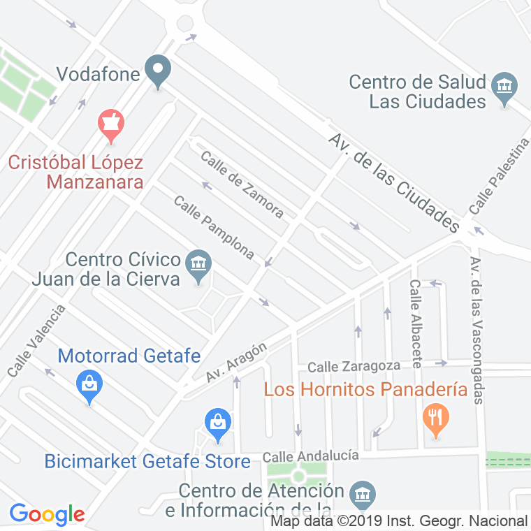Código Postal calle Badajoz en Getafe