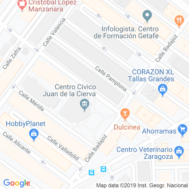 Código Postal calle Castellon De La Plana en Getafe