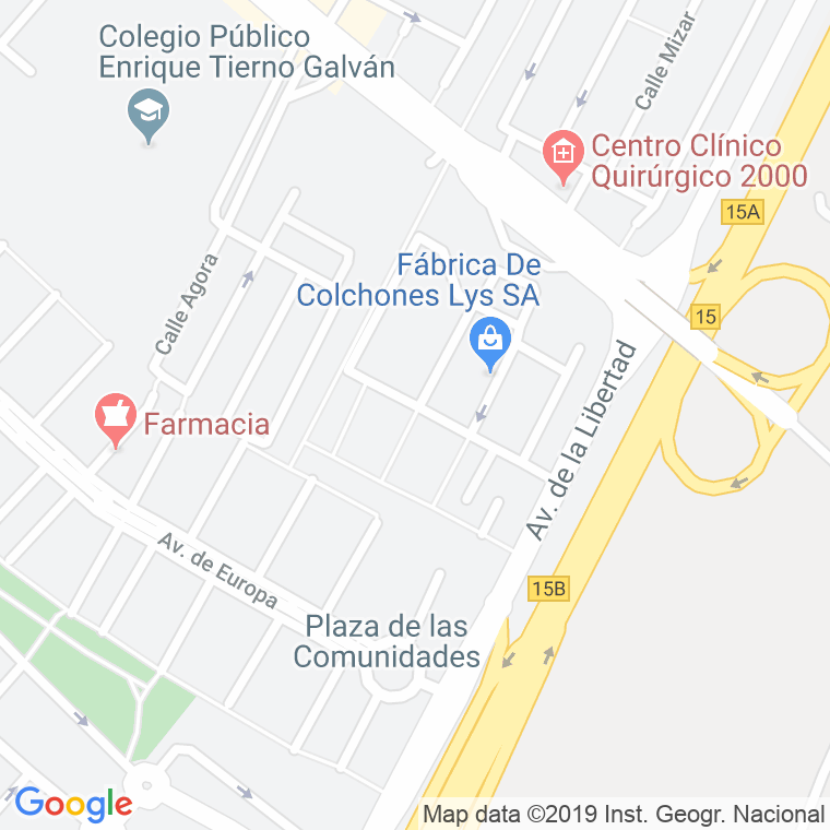 Código Postal calle Castillo De Peñarroya en Getafe
