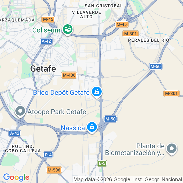 Código postal de Calidad en Getafe