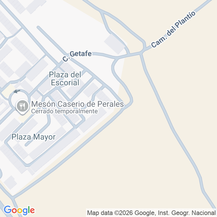 Código postal de Calle Aldea del Fresno en Caserio de Perales